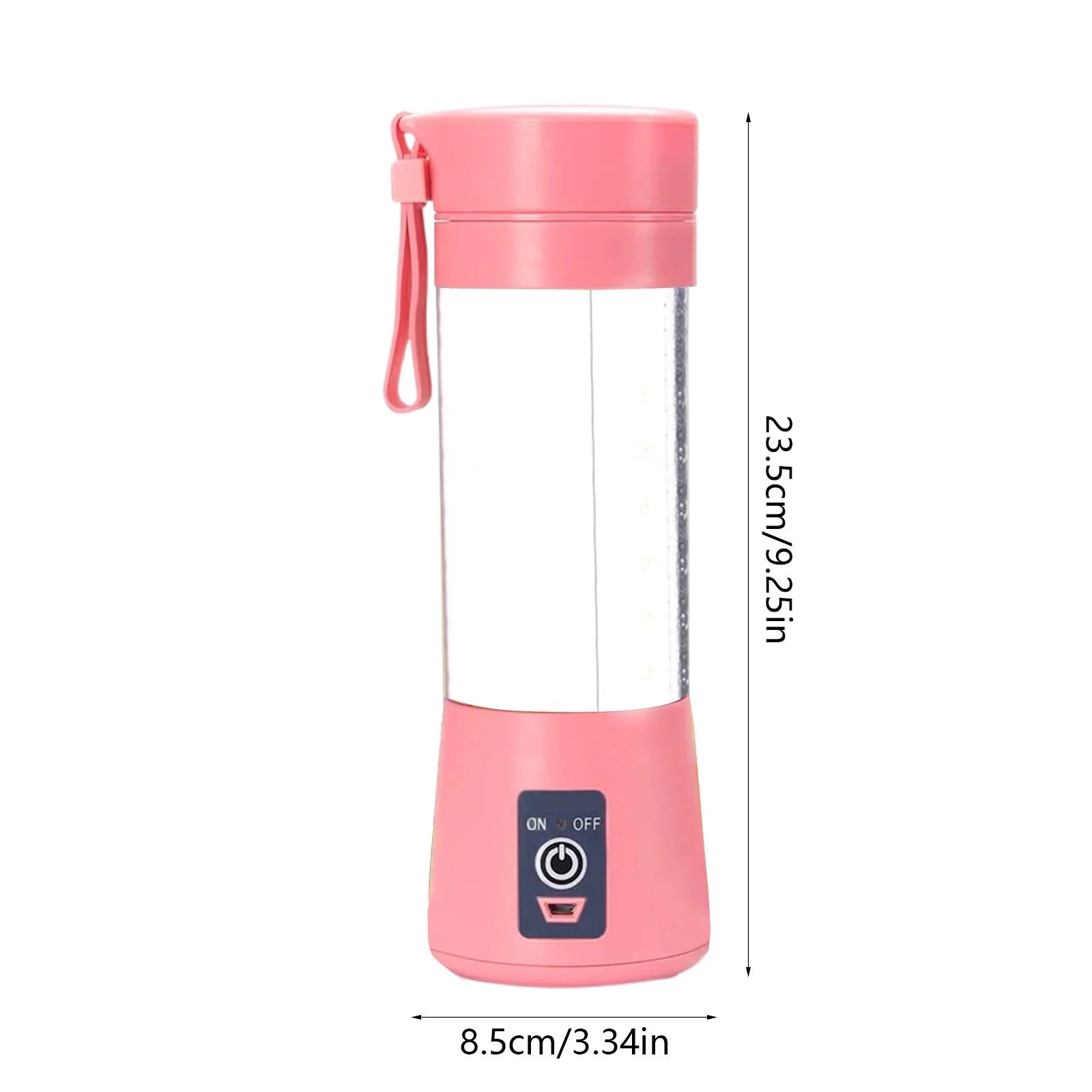 Portable Blenders Individual Juicer for Shakes Fruit Juicer USB Rechargeable with 6 Blades Handheld Blenders for Sports Travel and Outdoors