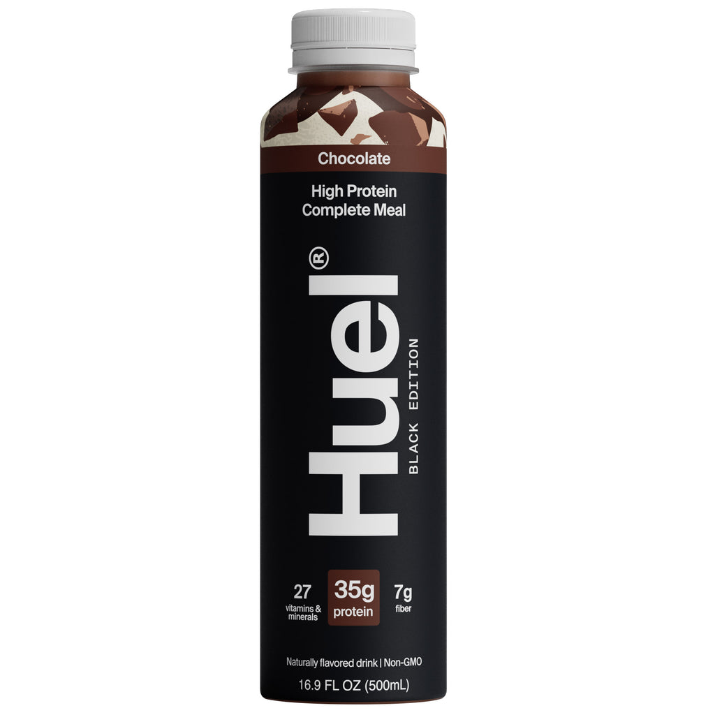 Huel Black Edition High-Protein Chocolate Meal Replacement Drink, 16.9 Fl Oz, 12-Pack