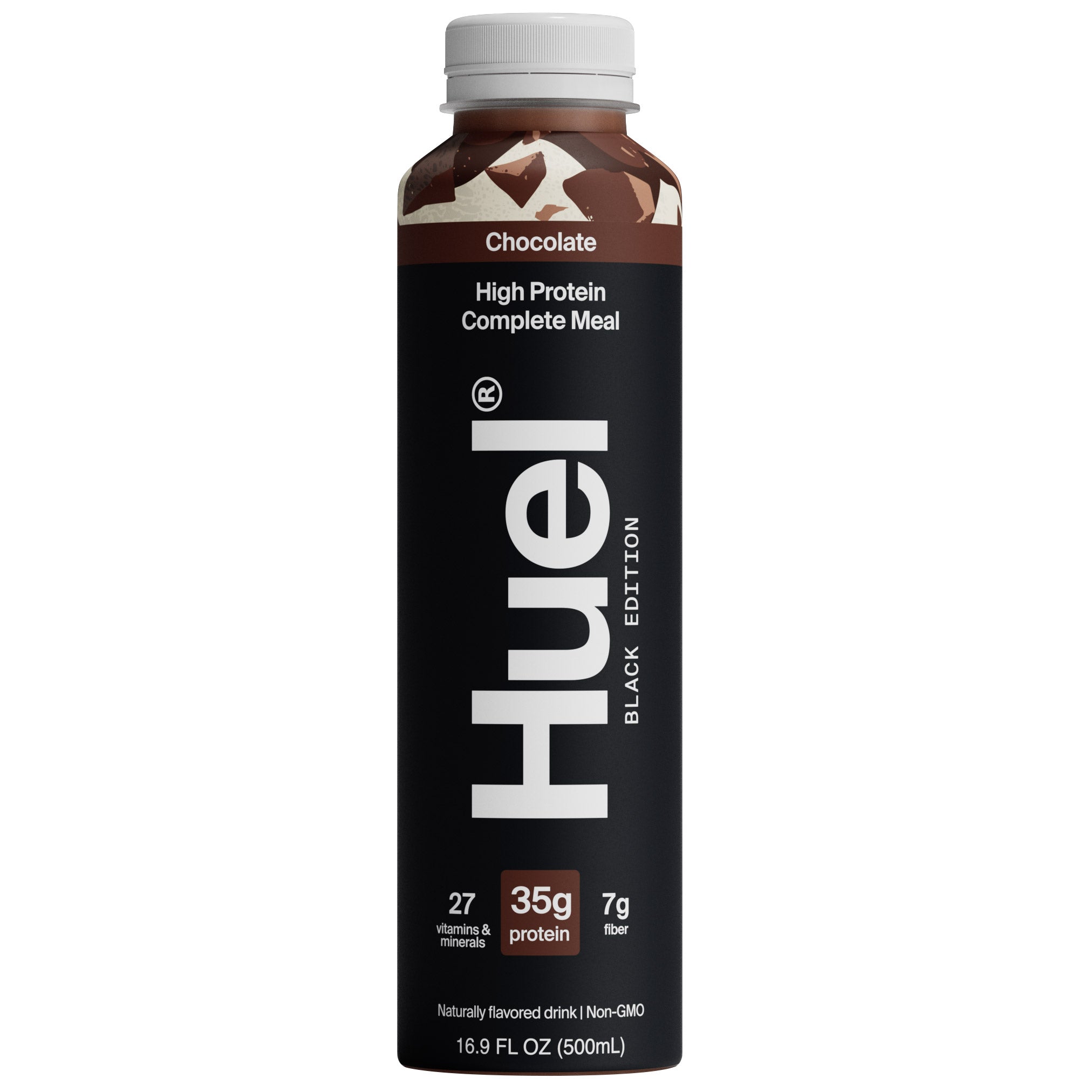 Huel Black Edition High-Protein Chocolate Meal Replacement Drink, 16.9 Fl Oz, 12-Pack