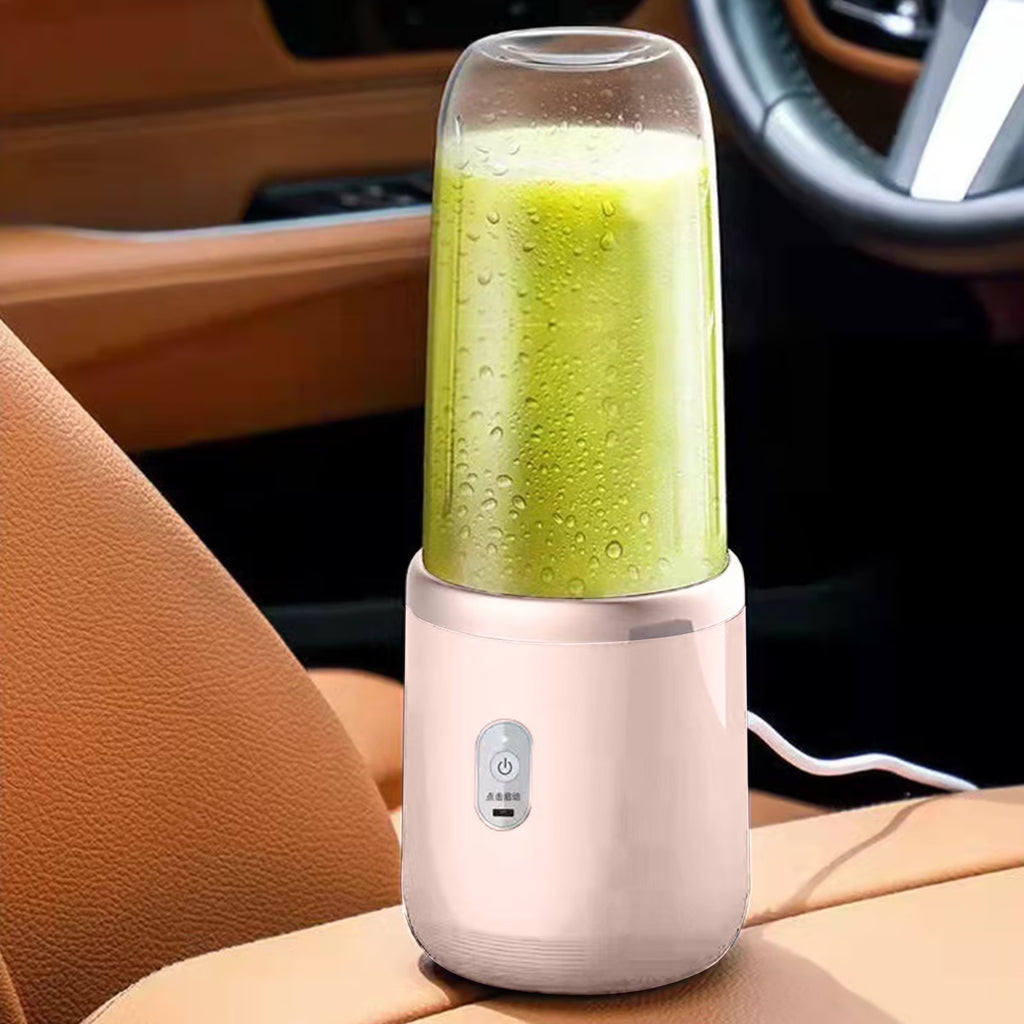 Portable USB Rechargeable Blender, 400Ml Smoothie Maker with 6 Blades, for Shakes Juice, Travel Sports Outdoor, 2000Mah Battery, 40W Power