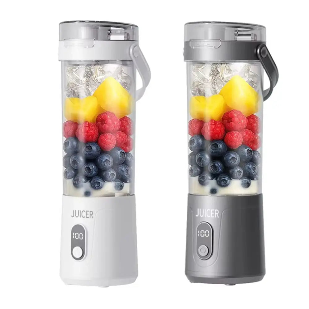 600ML Capacity Portable Blender Fresh Fruit Blender Household Fruit Cup Electric Juicer USB Rechargeable Personal Juice